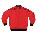 Match My Fly Men Red/Black Bomber Jacket