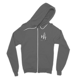 TRANSPAENT BLUE TEXT MATCH MY FLY Match My Fly Men Classic Adult Zip Hoodie