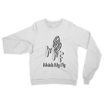 TRANSPAENT BLUE TEXT MATCH MY FLY Match My Fly Men Classic Adult Sweatshirt