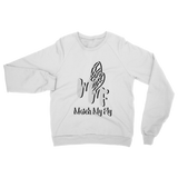 TRANSPAENT BLUE TEXT MATCH MY FLY Match My Fly Men Classic Adult Sweatshirt