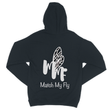 TRANSPAENT BLUE TEXT MATCH MY FLY Match My Fly Men Classic Adult Zip Hoodie