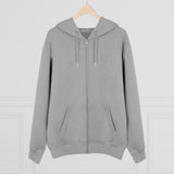 Match My Fly Men Black and White Zip Hoodie