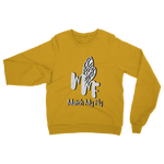 TRANSPAENT BLUE TEXT MATCH MY FLY Match My Fly Men Classic Adult Sweatshirt