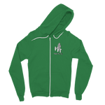 TRANSPAENT BLUE TEXT MATCH MY FLY Match My Fly Men Classic Adult Zip Hoodie