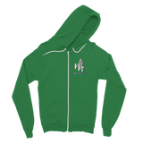 TRANSPAENT BLUE TEXT MATCH MY FLY Match My Fly Men Classic Adult Zip Hoodie