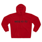 Match My Fly men Hooded Zip Sweatshirt