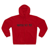 Match My Fly men Hooded Zip Sweatshirt