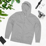 Match My Fly Men Black and White Zip Hoodie