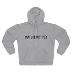 Match My Fly men Hooded Zip Sweatshirt