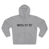 Match My Fly men Hooded Zip Sweatshirt