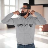 Match My Fly men Hooded Zip Sweatshirt