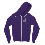 TRANSPAENT BLUE TEXT MATCH MY FLY Match My Fly Men Classic Adult Zip Hoodie