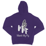 TRANSPAENT BLUE TEXT MATCH MY FLY Match My Fly Men Classic Adult Zip Hoodie