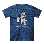TRANSPAENT BLUE TEXT MATCH MY FLY Match My Fly Men Tonal Spider Tie-Dye T-Shirt