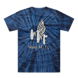TRANSPAENT BLUE TEXT MATCH MY FLY Match My Fly Men Tonal Spider Tie-Dye T-Shirt