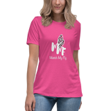 Match My Fly Clothing  embroidered Women's Relaxed T-Shirt