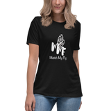 Match My Fly Clothing  embroidered Women's Relaxed T-Shirt