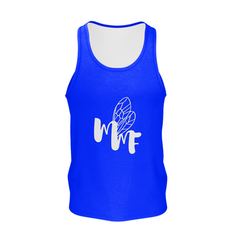 MMF Men Blue/White Tank Tops