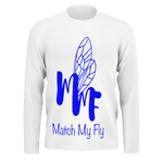 MMF Men White/Blue Long Sleeve Shirts