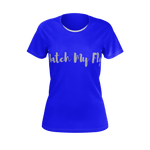 MMF Women Blue/Grey Short Sleeve Shirts