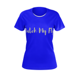 MMF Women Blue/Grey Short Sleeve Shirts