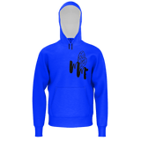 Match My Fly Men Blue/Black Pullover  Hoodie