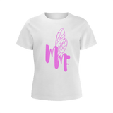 MMF Girls White/Pink Short Sleeve Shirts