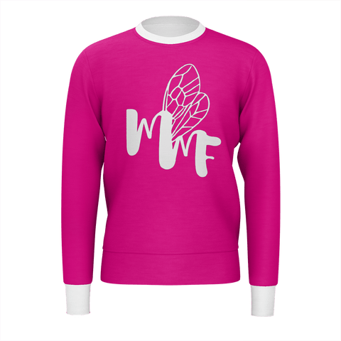 MMF Men Rose/White Long Sleeve Sweat Shirt