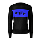 MMF Women Blue/Black Long Sleeve Shirts