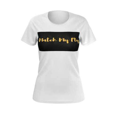 MMF Women  White/Mustard/Black Short Sleeve Shirts