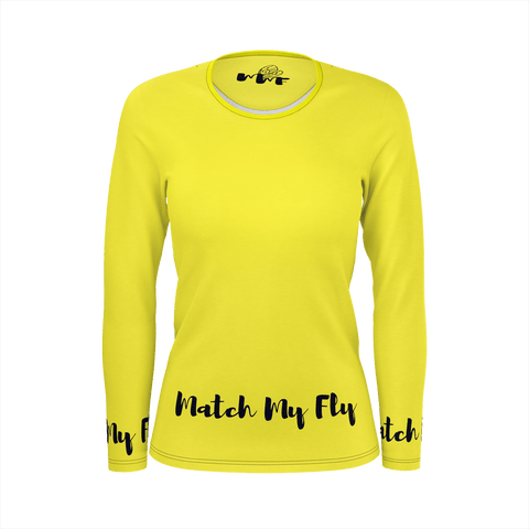 MMF Women Yellow/Black Long Sleeve Shirts