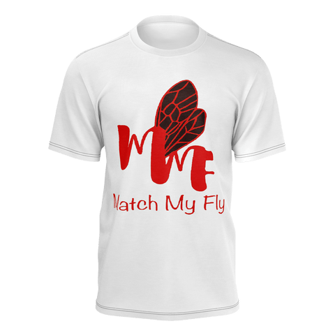 MMF Men  White/RedOrange/Black Short Sleeve Shirts