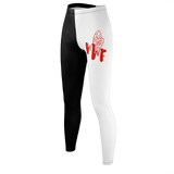 MMF Women Black/White/Red Leggings