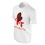 MMF Men  White/RedOrange/Black Short Sleeve Shirts