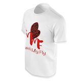 MMF Men  White/RedOrange/Black Short Sleeve Shirts