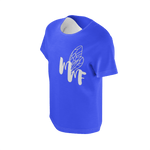 MMF Girls Azure/White Short Sleeve Shirts