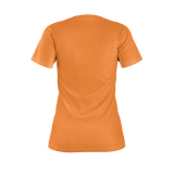 MMF Women Orange/White Short Sleeve Shirts