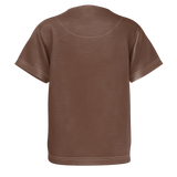 MMF Boys Brown/White Short Sleeve Shirts