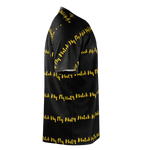 Match My Fly Men Short(all over print) Sleeve Shirts Black/Yellow