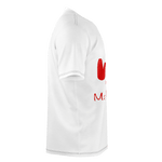 MMF Men  White/RedOrange/Black Short Sleeve Shirts