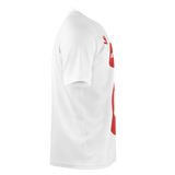 men short sleeve shirt red/white