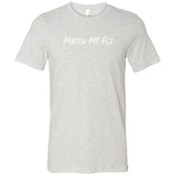 Match My Fly Black/White  - Men Short Sleeve Jersey Tee