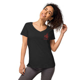 MATCH MY FLY Women’s fitted v-neck t-shirt