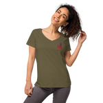 Women’s fitted v-neck t-shirt