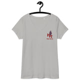 MATCH MY FLY Women’s fitted v-neck t-shirt