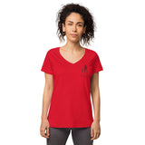 MATCH MY FLY Women’s fitted v-neck t-shirt