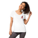 MATCH MY FLY Women’s fitted v-neck t-shirt